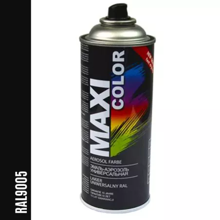 MOTIP MAXI COLOR Lak Ral 9005 černý lesk ve spreji 400ml