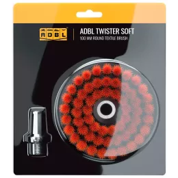 ADBL Twister Soft – Měkká kartáčová štětka 100mm na vrtačku nebo leštičku pro čištění čalounění