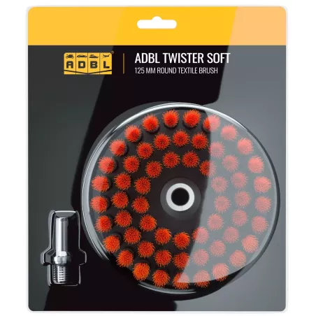 ADBL Twister Soft – kartáč na vrtačku nebo leštičku pro čištění čalounění, měkké vlákno 125mm
