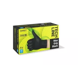 Kopie RUKAVICE NITRILOVE MEDASEPT TECHLINE MAX GRIP BLACK  XL 90KS