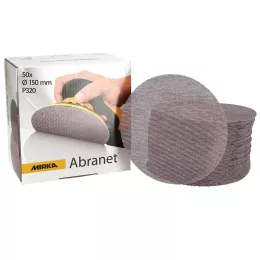 MIRKA ABRANET P120 - Kvalitní brusný kotouc 150mm s jemnou síťkou pro perfektní povrchovou úpravu